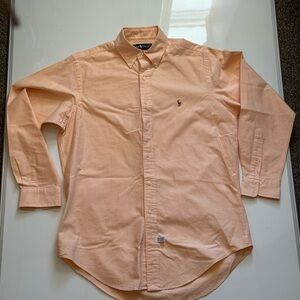 Ralph Lauren Light Orange Button-Down Shirt
